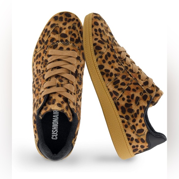 Cushionaire Leopard Print Sneakers - Picture 1 of 8